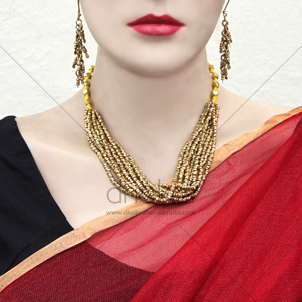 Dhokra Layered Avanti Set | dhokra tribal jewellery | Dhokra